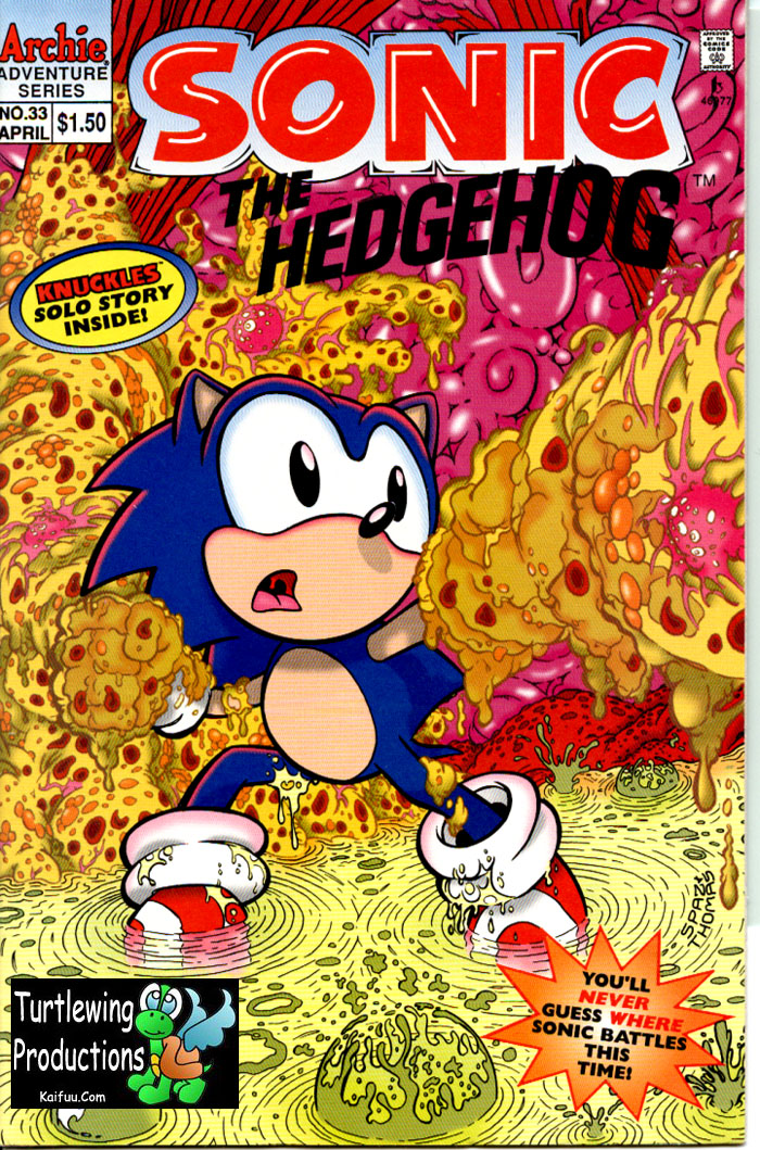 Sonic - Archie Adventure Series April 1996 Comic cover page